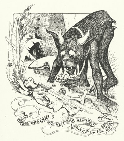 Comment le Draken a trouvé Herr Lazarus endormi près de la source - Henry Justice Ford