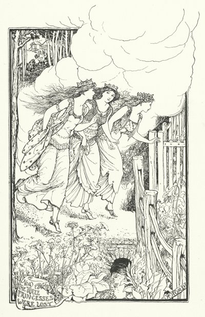 Comment les trois princesses se sont perdues (gravure) - Henry Justice Ford
