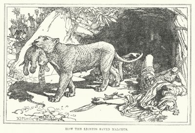Comment la lionne a sauvé Malchus - Henry Justice Ford