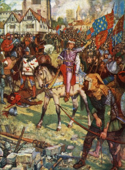 Le roi Richard II et Watt Tyler - Henry Justice Ford
