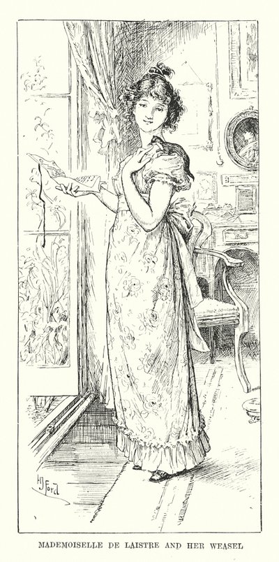 Mademoiselle de Laistre et sa belette - Henry Justice Ford