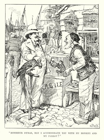 Monsieur Dumas, puis-je vous prêter mon singe et mon perroquet ? - Henry Justice Ford