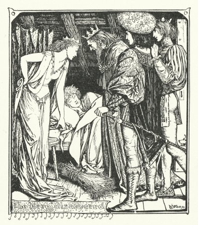 Le héros découvert (gravure) - Henry Justice Ford