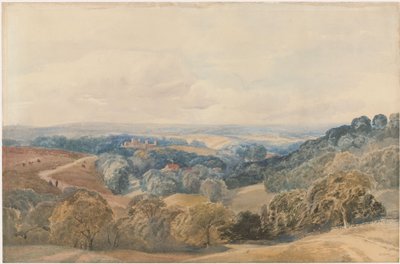 Paysage avec le château de Crieff - Henry Jutsum