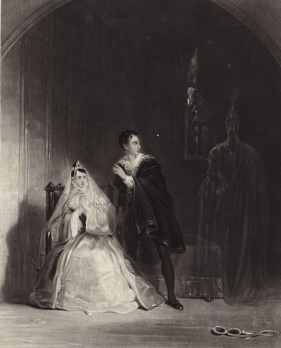 Une scène de Hamlet - Henry Liverseege