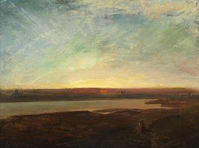 Melun, au lever du jour - Henry Mark Anthony