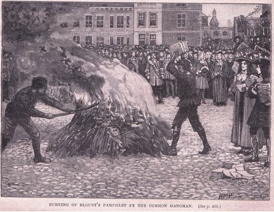 Brûlage des pamphlets de Blount par le bourreau public - Henry Marriott Paget