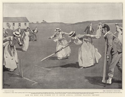 Comment nous gardons nos infirmières en forme en Afrique du Sud, les sœurs jouant au cricket - Henry Marriott Paget