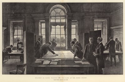 Stratégie sur Papier, jouant au Jeu de Guerre aux Horse Guards - Henry Marriott Paget