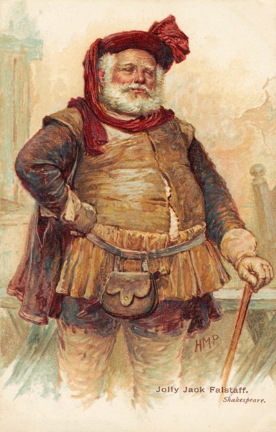 Sir John Falstaff, personnage comique de William Shakespeare (impression) - Henry Marriott Paget