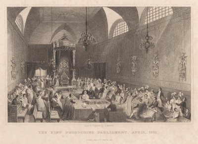 Le roi prorogeant le Parlement, avril 1831 - Henry Melville