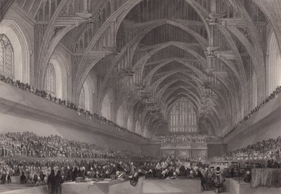 Procès de Warren Hastings, gouverneur général du Bengale, à Westminster Hall, Londres - Henry Melville
