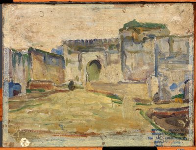 Scène de rue, Tanger (Architecture crénelée) - Henry Ossawa Tanner