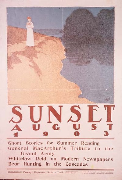 Illustration de couverture pour le magazine Sunset, août 1903 - Henry Patrick Raleigh