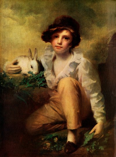 Garçon avec un lapin, vers 1814, 1924 - Henry Raeburn