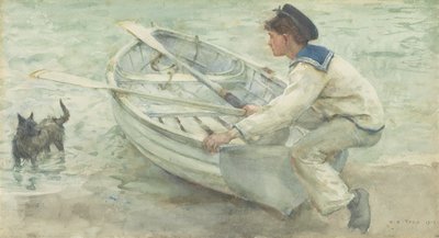 Préparation au lancement, 1903 - Henry Scott Tuke