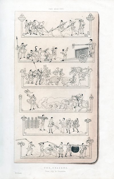 Les Saisons, vers 1050, 1843 - Henry Shaw