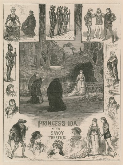 Princesse Ida au Savoy Theatre (gravure) - Henry Stephen (b.1861 fl.1880 1925) Ludlow