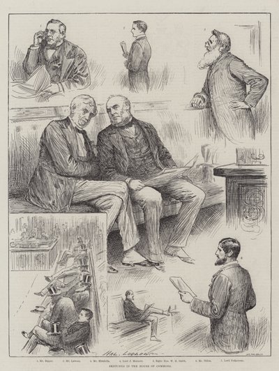 Croquis à la Chambre des Communes - Henry Stephen Ludlow