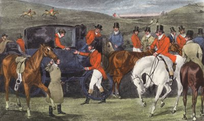 La "Rencontre" avec les chiens de chasse de Lord Derby - Henry Thomas (after) Alken