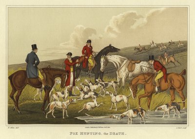 Chasse au renard, la mort - Henry Thomas Alken