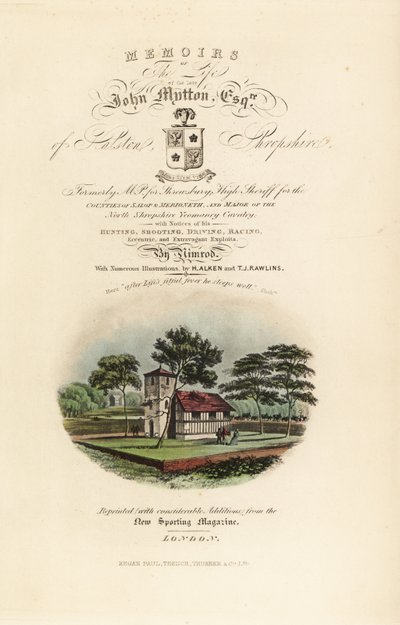 Page de titre avec titre calligraphique et vignette de l