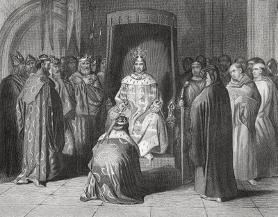 Le roi Richard II adoubant les rois de Connaught, Ulster, Thomond et Leinster en 1394, 