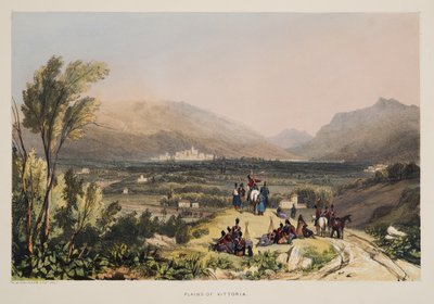 Plaines et ville de Vitoria, des Croquis de paysages dans les provinces basques d