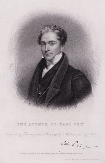 John Poole, dramaturge anglais, auteur de Paul Pry - Henry William (after) Pickersgill