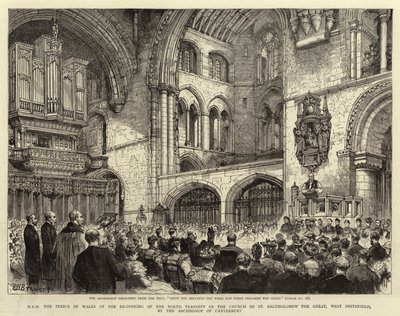 S.A.R. le Prince de Galles à la réouverture du Transept Nord de l