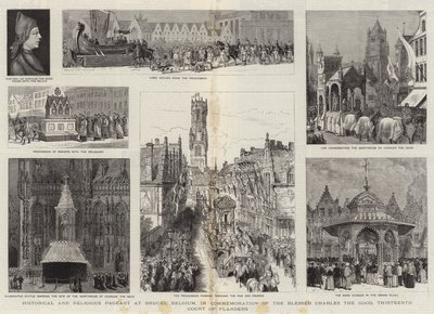 Pageant Historique et Religieux à Bruges, Belgique, en Commémoration du Bienheureux Charles le Bon, Treizième Comte de Flandre - Henry William Brewer