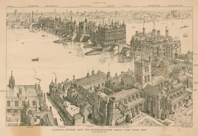 Le pont de Londres et ses environs vers l