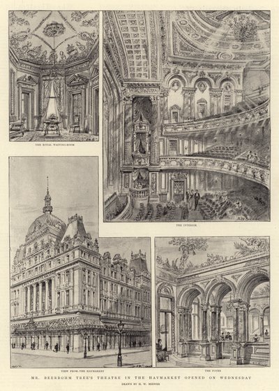 Le Théâtre de M. Beerbohm Tree dans le Haymarket ouvert mercredi - Henry William Brewer