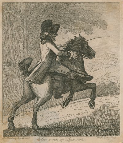 Comment monter à Hyde Park - Henry William Bunbury