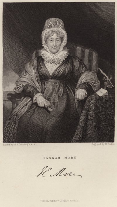 Portrait de Hannah More - Henry William Pickersgill
