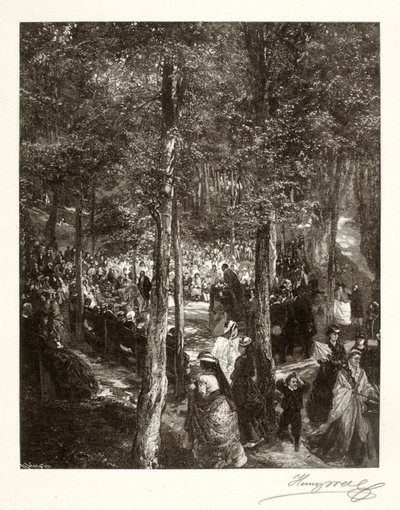 Un sermon en plein air - Henry Wolf