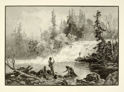 Une fosse à truites sur le Nepignon - Henry Wolf