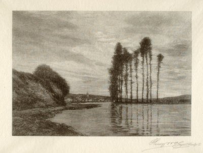 Vue sur la Seine (Harpe des vents) - Henry Wolf