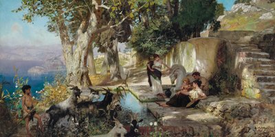 À la fontaine - Henryk Siemiradzki
