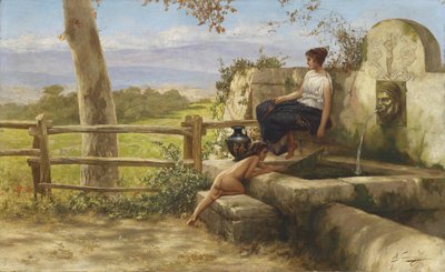 A la fontaine - Henryk Siemiradzki