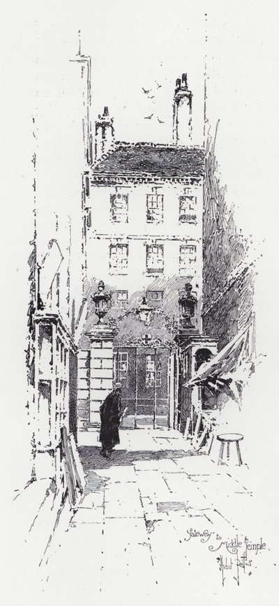 Porte du Middle Temple - Herbert (after) Railton