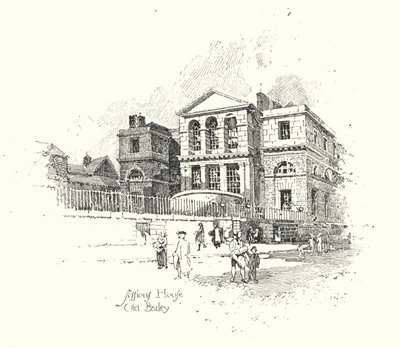 Sessions House, Old Bailey, Londres - Herbert (after) Railton