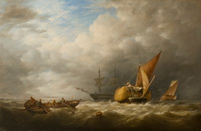 Barges de foin dans l