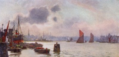 Lavender Wharf - Herbert Menzies (after) Marshall