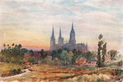 Bayeux depuis les prés - Herbert Menzies Marshall