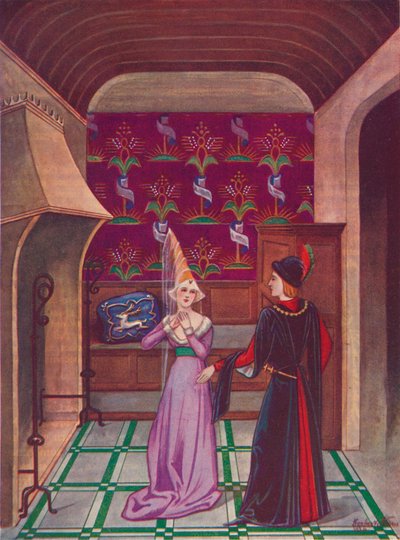 Un intérieur. Fin du XVe siècle, 1926 - Herbert Norris