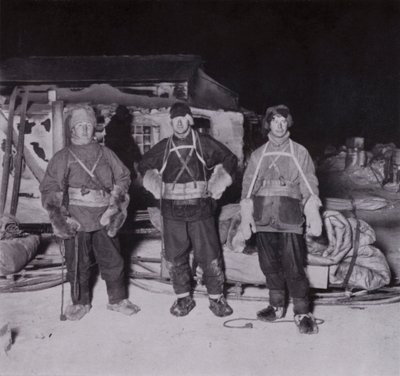 Dr Wilson, Lieutenant Bowers et Cherry-Garrard partant pour le Cap Crozier - Herbert Ponting