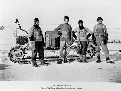 Partie motorisée - Lashly, Day, Evans et Hooper, 1911 - Herbert Ponting