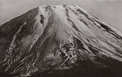Le sommet du Fuji, une téléphotographie de Shoji - Herbert Ponting