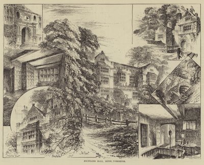 Fountains Hall, Ripon, Yorkshire - Herbert Railton